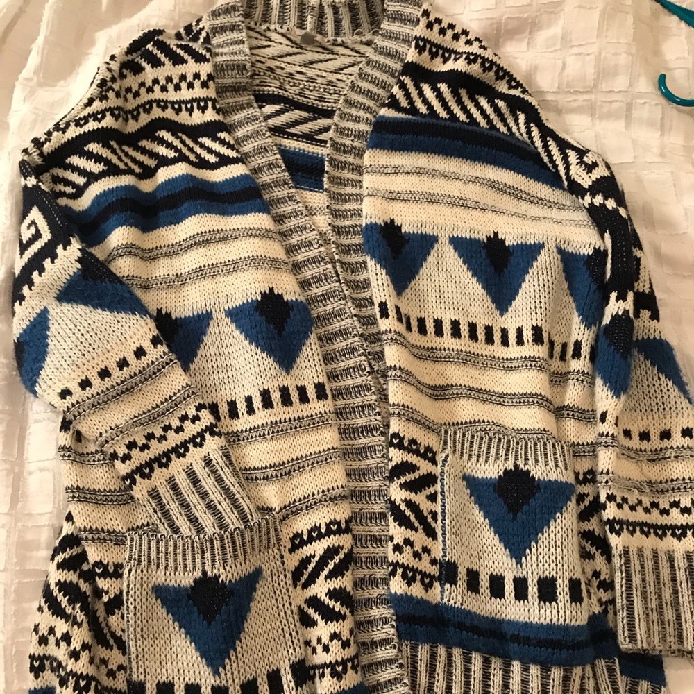 Urban cardigan print sweater